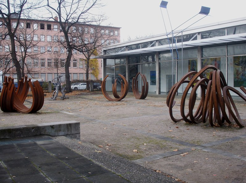 Darmstadt, Darmstadt-Mitte, Rheintor/Grafenstraße, Kunsthalle, Steubenplatz