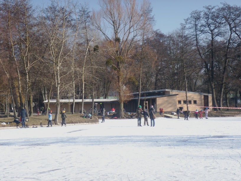 Darmstadt, Darmstadt-Ost, Woogsviertel, Großer Woog, ein Wintermärchen