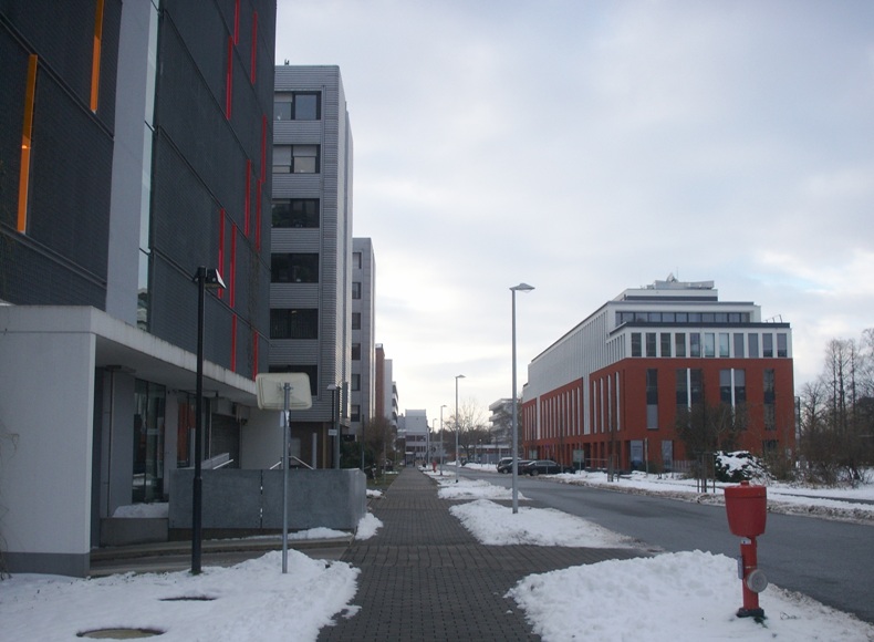 Darmstadt, Darmstadt-West, Am Kavalleriesand, Mina-Rees-Straße