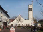 Darmstadt, Darmstadt-West, Heimstättensiedlung, Matthäuskirche, Heimstättenweg